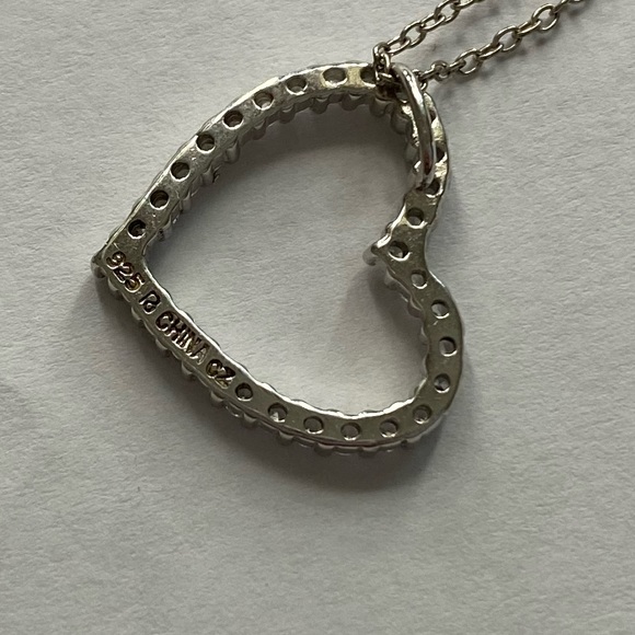 Genuine Sterling Silver & Cubic Zirconia Necklace - Picture 7 of 10